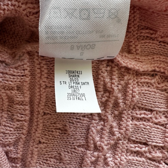 NWT Janie and Jack The Heights Sweater Dress Peachskin Sweater Dusty Light Pink - Picture 6 of 10